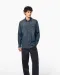 K519 - Heren denim overhemd lange mouwen Blue Jean