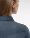 K518 - Dames denim blouse lange mouwen Blue Jean