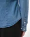 K509 - Damesblouse Denim Chambray Blue