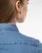 K509 - Damesblouse Denim Chambray Blue