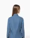 K509 - Damesblouse Denim Chambray Blue