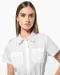 K504 - Damespilootoverhemd korte mouwen White