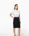 K504 - Damespilootoverhemd korte mouwen White