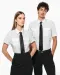 K504 - Damespilootoverhemd korte mouwen White