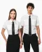 K504 - Damespilootoverhemd korte mouwen White