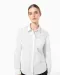K542 - Dames poplin blouse lange mouwen White