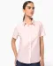 K536 - Dames Oxford blouse korte mouwen White