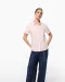 K536 - Dames Oxford blouse korte mouwen White