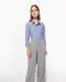 K534 - Dames Oxford blouse lange mouwen White