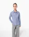 K534 - Dames Oxford blouse lange mouwen White