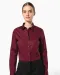 K530 - Dames stretch blouse lange mouwen Black