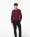 K529 - Heren stretch overhemd lange mouwen Black