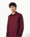 K529 - Heren stretch overhemd lange mouwen Black