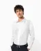 K522 - Getailleerd heren non-iron overhemd lange mouwen White