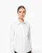 K510 - Damesblouse in popeline met lange mouwen White