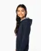 K4014 - Sweater met contrasterende capuchon met motief Black / Skate Graffiti