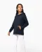 K4014 - Sweater met contrasterende capuchon met motief Black / Skate Graffiti