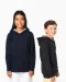 K4014 - Sweater met contrasterende capuchon met motief Black / Skate Graffiti