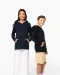 K4014 - Sweater met contrasterende capuchon met motief Black / Skate Graffiti