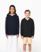 K4014 - Sweater met contrasterende capuchon met motief Black / Skate Graffiti