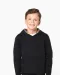 K4014 - Sweater met contrasterende capuchon met motief Black / Skate Graffiti