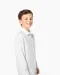 K521 - Kinder poplin overhemd lange mouwen White