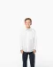 K521 - Kinder poplin overhemd lange mouwen White