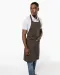 K885 - Katoenen schort met zak Dark Grey