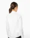 K514 - Damesblouse met "Mao" kraag lange mouwen White
