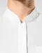 K514 - Damesblouse met "Mao" kraag lange mouwen White