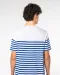 K3033 - Marine-T-shirt ronde hals Bio heren Navy / White Stripes