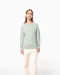 K481 - Damessweater BIO ronde hals raglanmouwen French Navy Heather