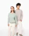K481 - Damessweater BIO ronde hals raglanmouwen French Navy Heather