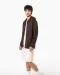 K479 - Sweatvest met capuchon Black