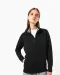 K457 - Damessweater met rits Black