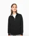 K457 - Damessweater met rits Black