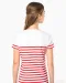 K3034 - Marine-T-shirt ronde hals Bio dames Navy / White Stripes