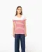 K3034 - Marine-T-shirt ronde hals Bio dames Navy / White Stripes