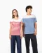 K3034 - Marine-T-shirt ronde hals Bio dames Navy / White Stripes