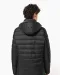 K6128 - Lichte herenparka met capuchon Black