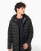 K6128 - Lichte herenparka met capuchon Black