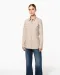 K591 - Damesoverhemd safari lange mouwen Beige