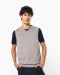 K969 - Heren spencer met v-hals Black
