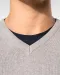 K969 - Heren spencer met v-hals Black