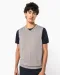 K969 - Heren spencer met v-hals Black