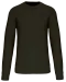 K442 - Sweater met ronde hals Dark Khaki