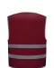 YHVW102CH - Veiligheidshesje met reflecterende zoom en strepen Maroon