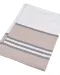 K130 - Gestreepte theedoek White / Grey