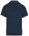 K250 - Polo korte mouwen Navy / Red / White