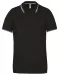 K250 - Polo korte mouwen Black / Light Grey / White